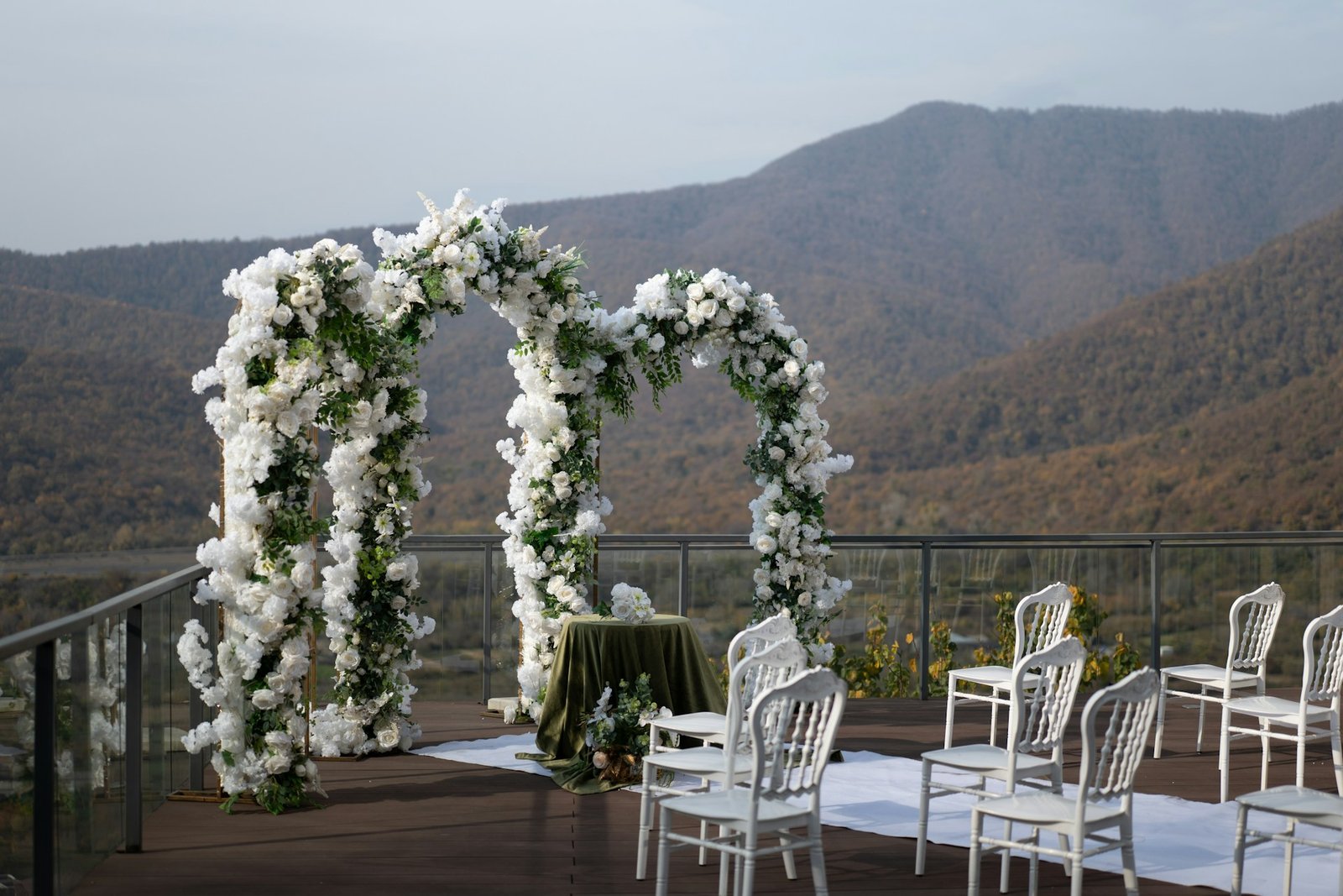signature wedding arch