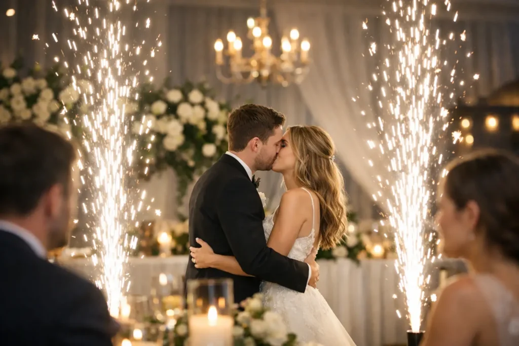 Are Cold Sparks Safe Indoors for Weddings?