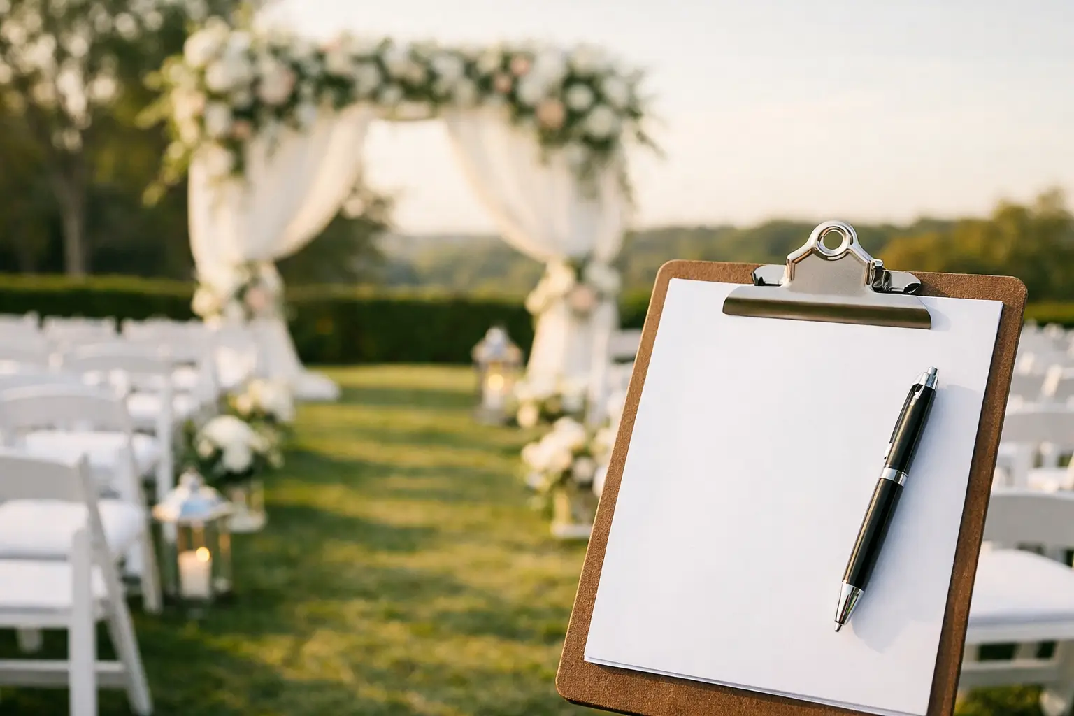 best wedding ceremony rental checklist featured