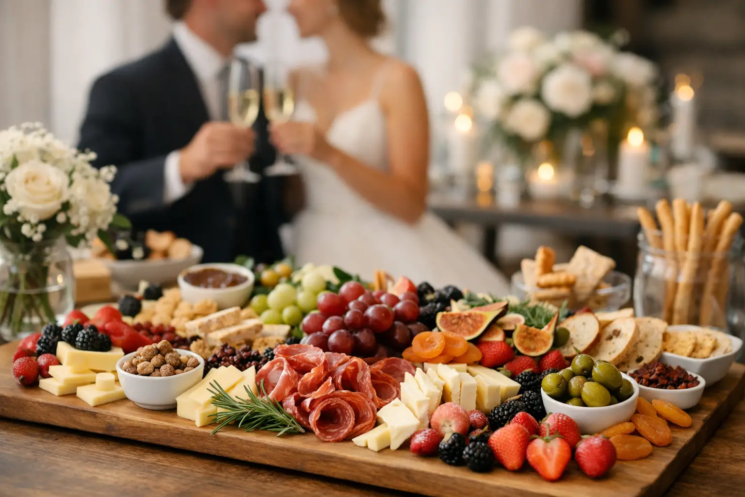 wedding charcuterie board catering ideas featured