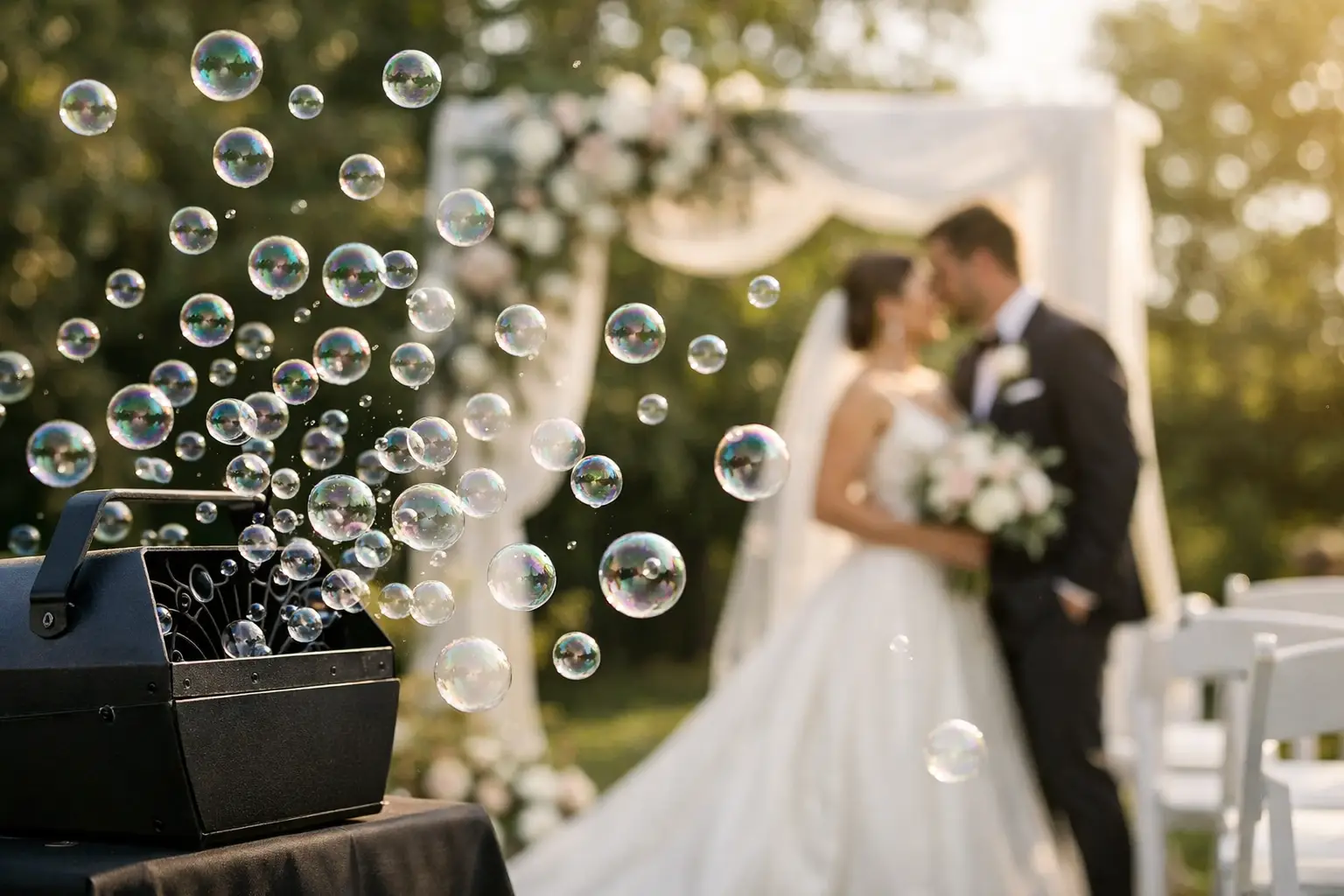 bubble machine rental for weddings that feels righ featured
