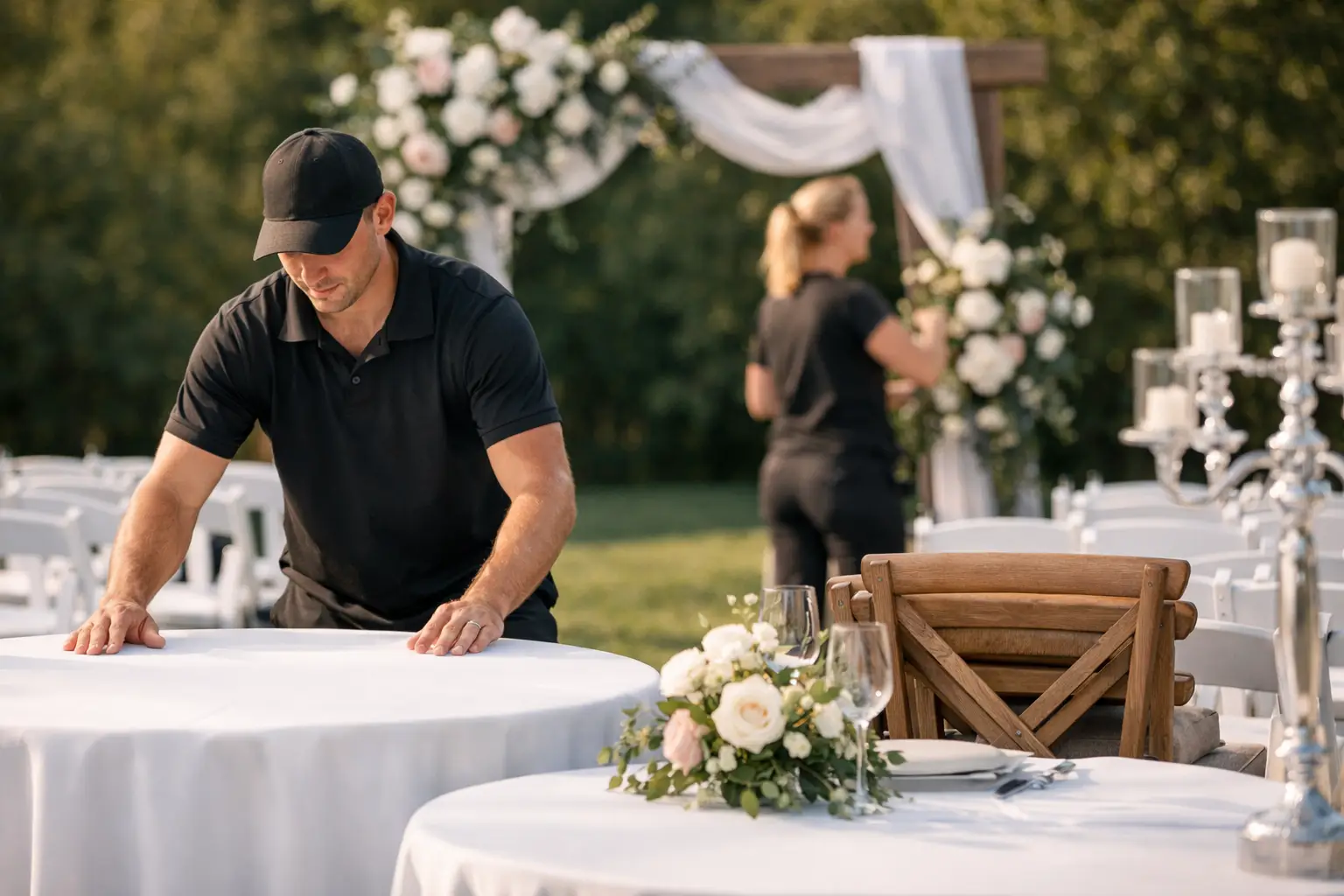 do wedding rentals include setup featured