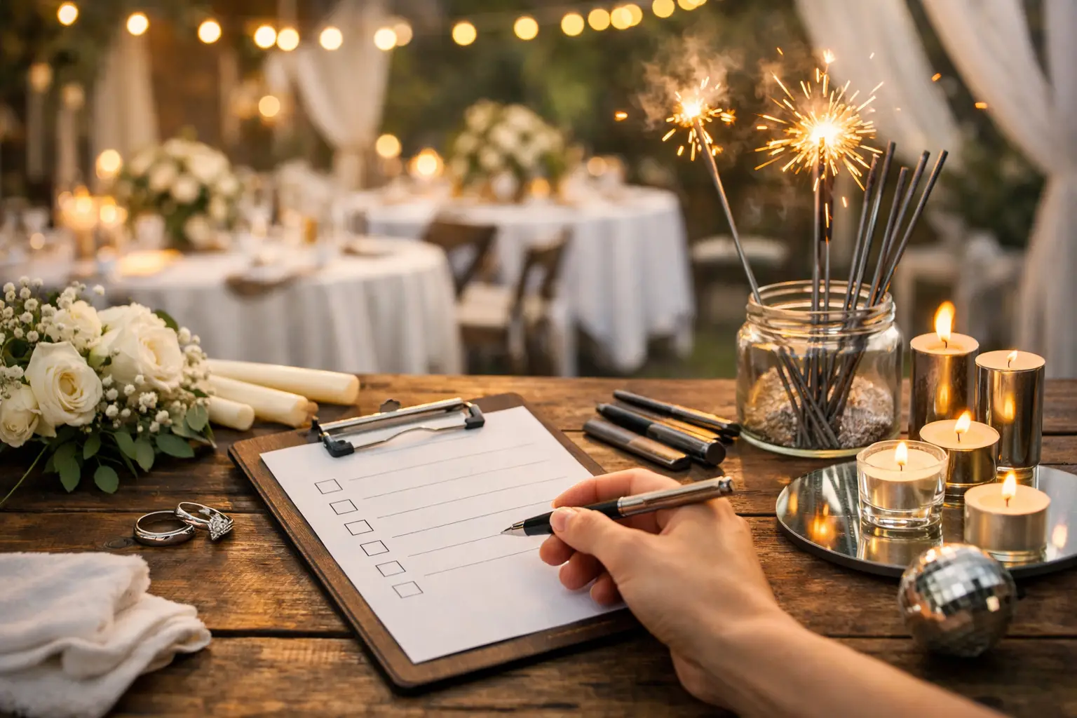 Reception Effects Planning Checklist for Weddings